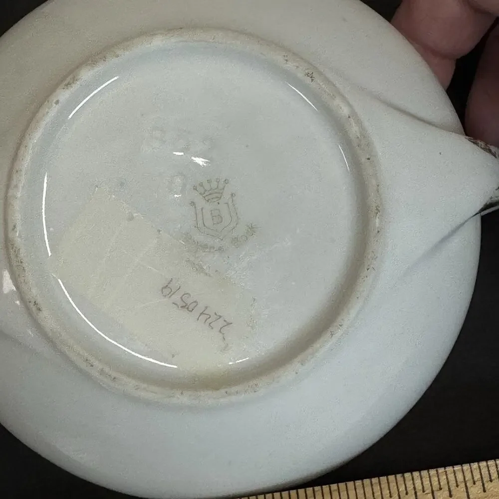 Antique Beyer Bock Royal‎ Rudostadt Prussia Portrait Bowl 1910 Stamped Numbered